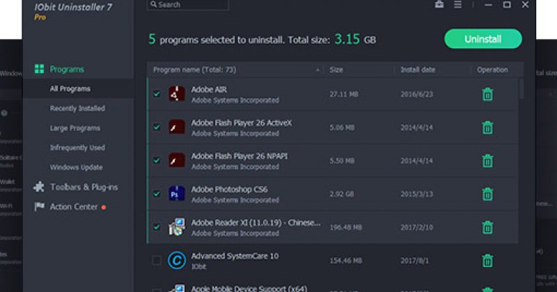 IObit Uninstaller 7  Free VS Pro 免费版与专业版